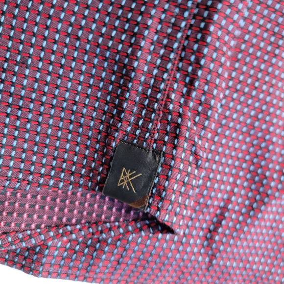 Klauss Boehler Made in Europe Elegant Maroon Button Down Shirt for Men - Picture 8 of 10